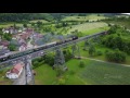 Steamtrain running the Pigtail steamline. DJI Mavic drone.