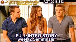 We Three SONGWRITING & CHALLENGES -  FULL INTRO STORY America's Got Talent 2018 Semi-Finals 2 AGT