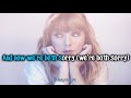 Taylor Swift - Getaway Car [Karaoke/Instrumental]