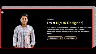 Responsive Hero Section with React.js & Tailwind CSS | Typewriter Effect Tutorial