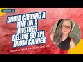 Drum carding a tint on a Brother Deluxe 90 tpi carder with Mary Egbert from Camaj Fiber Arts