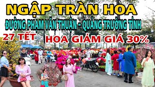 NGẬP TRÀN HOA TẾT 2025 ĐƯỜNG Phạm VĂN THUẬN -QUẢNG TRƯỜNG TỈNH Hoa GIẢM GIÁ 30%