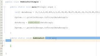 How to Do a Bubble Sort in Java (Simple)