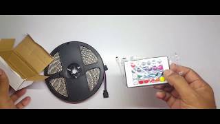 5M/16.4 Ft SMD 5050 RGB 300 LED Color Changing Kit with Flexible Strip Light