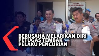 Berusaha Melarikan Diri Petugas Tembak Pelaku Pencurian