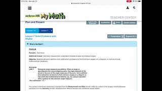 Chapter 14 Lesson 7 Solving Problems with Angles