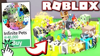 Giving Noobs Gold Pets Pet Simulator Roblox - roblox games be crushed by a speeding wall how to get 8000 robux