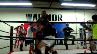 Warrior Muay Thai Sparring: Chris Williams vs Mikey Perez (Round 2)