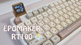 귀여운 TV가 달린 키보드!! Epomaker RT100 저소음 바다소금 스위치