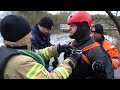 wspólne ćwiczenia policjantów i strażaków na lodzie kmp bydgoszcz