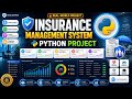 🛡️💼 Insurance Management System Using Python | Complete Python OOP Project | Real-World Projects