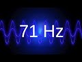 71 hz clean pure sine wave bass test tone frequency