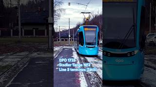 🇨🇿 Ostrava Stadler tram at Budisovice Zátiší loop #shorts #dpostrava #ostrava #stadler #tram #czech