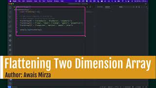 Javascript Flattening Two Dimension array