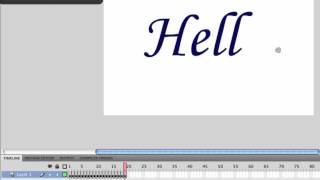 Adobe Flash Tutorial Creating a Writing Effect