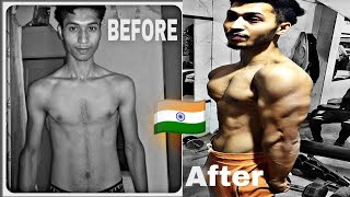21 Years Old - Natural Body TRANSFORMATION | Skinny to Fit Journey | Gym Motivation | bhuppi fitness
