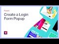 Create a Login Form Popup in WordPress with Elementor's Login Widget