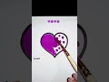 droplets art satisfying art purple heart love shortsvideo