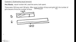 Word Problem - Subtracting equal amount