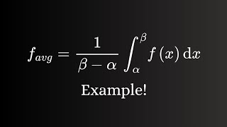 Example on the average value expression