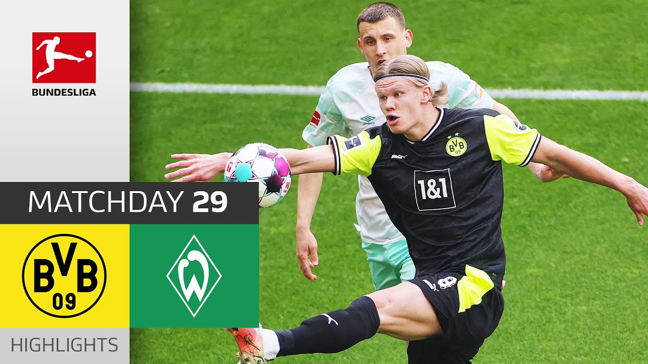 Borussia Dortmund - SV Werder Bremen | 4-1 | Highlights | Matchday 29 ...