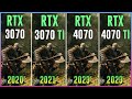 RTX 3070 vs RTX 3070 TI vs RTX 4070 vs RTX 4070 TI - Test in 12 Games