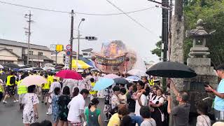 住吉神社祭典　2023 千秋楽　宮入　山八組