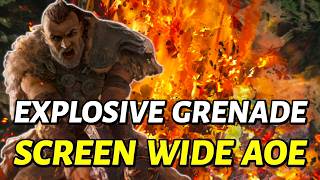 Blow Up The Whole Screen! Explosive Grenade Titan | Warrior / Titan Build Guide PoE 2