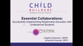 Essential Collaborations   Successfully Implementing Relationship Education  with U