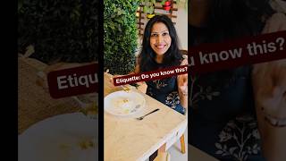 Dining Etiquette: How to eat rice with spoon \u0026 fork? #youtuber #shorts #etiquette #diningetiquette