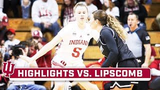 Lipscomb at Indiana | Highlights | Big Ten Women's | Nov. 19, 2023