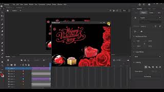 How to create Animated Valentine's Day gif in adobe animate cc#😎😎😎