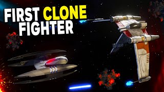 The FIRST CLONE Fighter! - Republic V-19 Starfighter - Star Wars Starships