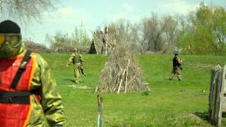 Пейнтбольный клуб Скорпион в Загородном парке ГРЭС 19.04.2015