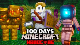 I Survived 100 Days as a WARRIOR in Minecraft Hardcore!