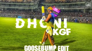 Goosebump Edit❤️‍🔥 Dhoni KGF🔥 Power Full People Make Place's Powerful💥⚡#CSK #trendingno1