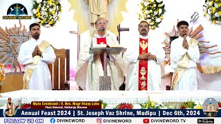 Annual Feast 2024 | St. Joseph Vaz Shrine, Mudipu | 05:00 PM Kannada Mass | Dec 6th, 2024