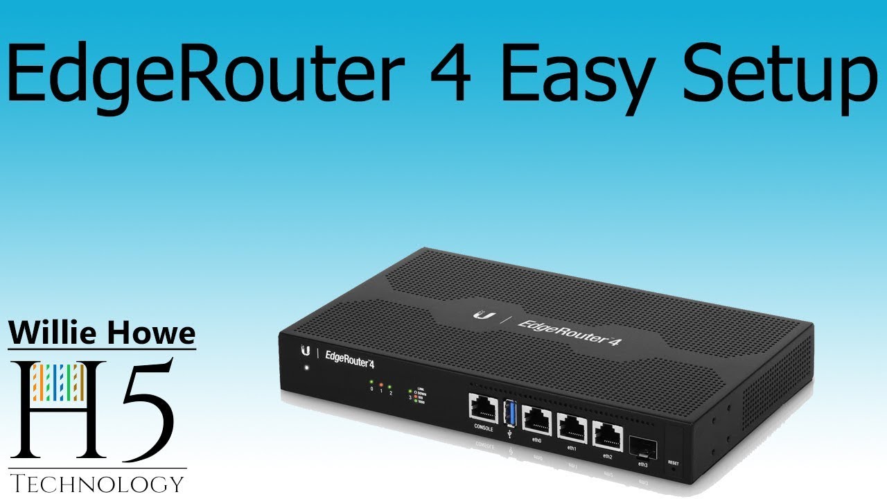 Ubiquiti Networks EdgeRouter 4 Easy Setup - YouTube