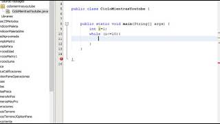 Programación en Java Netbeans ** Ciclo while