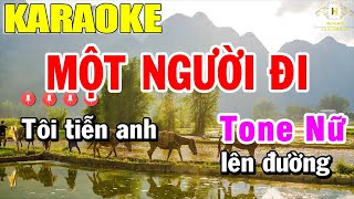 Một Người Đi Karaoke Tone Nữ Nhạc Sống | Trọng Hiếu