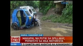 UB: Makapal na putik sa spillway, perwisyo sa mga motorista sa Nabua, CamSur