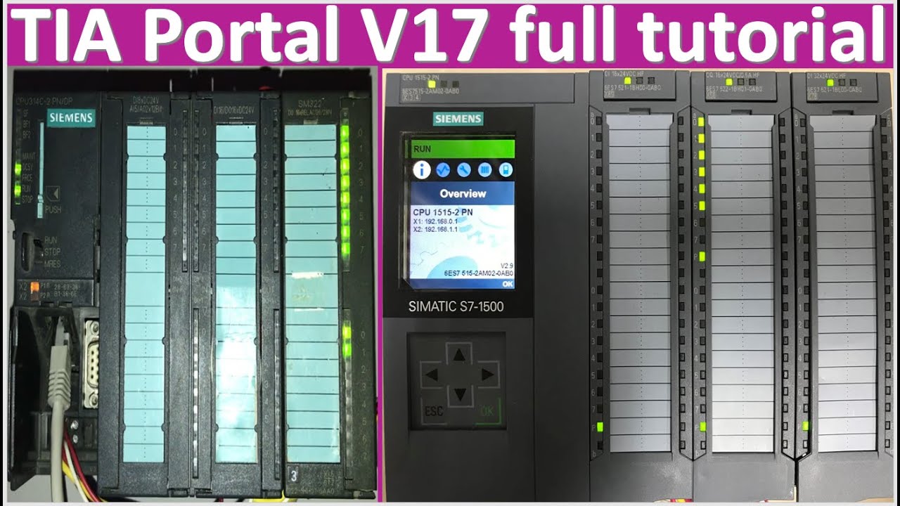 TIA Portal V17 Full Tutorial Start From Basic In 12 Hours - YouTube