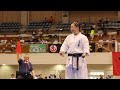 【新極真会】第36回全九州大会決勝　藤原桃萌vs漢藍理　 shinkyokushinkai karate