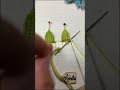 Free-standing woven picot stitch leaves - Amazing 3d embroidery trick - New woven picot technique