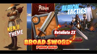 Broadsword Purge Build (Fights \u0026 Guide) | Kenji Theme | Albion Tactics | Albion Online