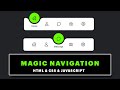 Magic Navigation Menu Indicator with HTML & CSS & JavaScript | Fast Tutorial