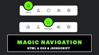 Magic Navigation Menu Indicator with HTML & CSS & JavaScript | Fast Tutorial