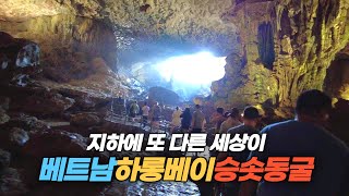 태곳적 자연의 아름다움과 신비함이 깃든 베트남 하롱베이 승솟동굴 Sung Sot Cave