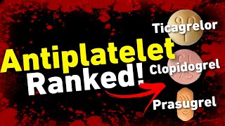 Clopidogrel vs Prasugrel vs Ticagrelor | Ranking Antiplatelet #antiplatelet #cardiology #medicine