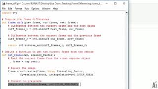 58 Frame Differencing